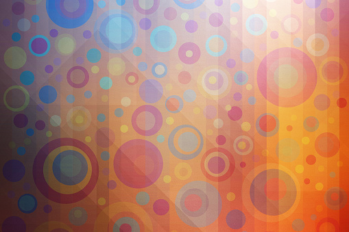 Abstract Rainbow Spectrum: Modern Design Element with Glowing Circles