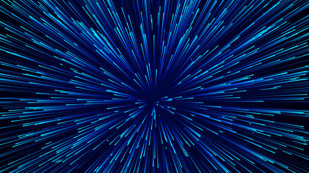 istock Abstract background of flying dots. Space-time illustration. Salute or firework. 3D rendering. 2134777498