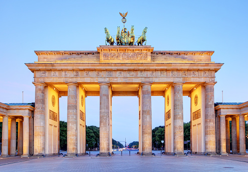 Berlin - Brandenburg Gate at night