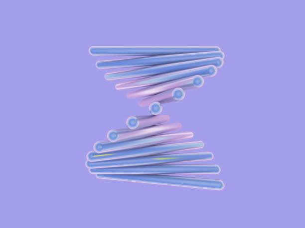 istock Group of spiral cylinders 2134825136