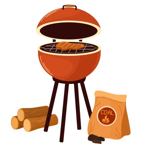 Vector illustration of 1726_barnecue_grill