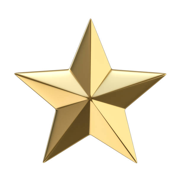 istock Golden star symbol isolated on white 2134886162