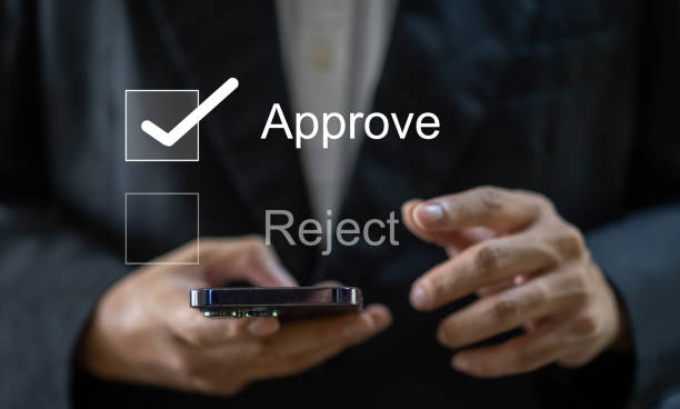 istock Make decisive choices to select APPROVE over REJECT focus on the approval, quality control, project approval, leadership decision-making and selectivity, executive choices, operational management 2134899370