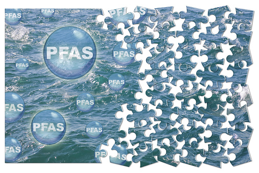 PFAS Contamination of Drinking Water - Alertness about dangerous PFAS per-and polyfluoroalkyl substances presence in potable water.