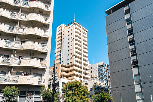 Built apartment complex in Tokyo