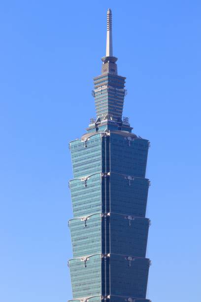 Taipei 101 building in Taiwan. It was the tallest in the world from 2004 to 2010.