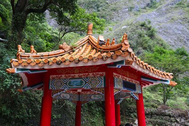 istock Taiwan landmarks - Taroko Eternal Spring Changchun Shrine 2134989777