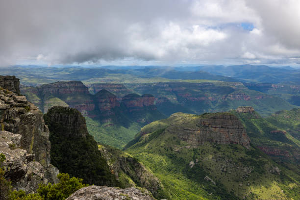istock Clouds above Three Rondavels and Blyde River Canyon 2134993059