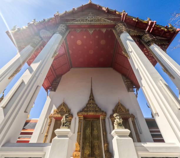 Wat Pho (Temple of the Reclining Buddha) in Bangkok in Thailand.