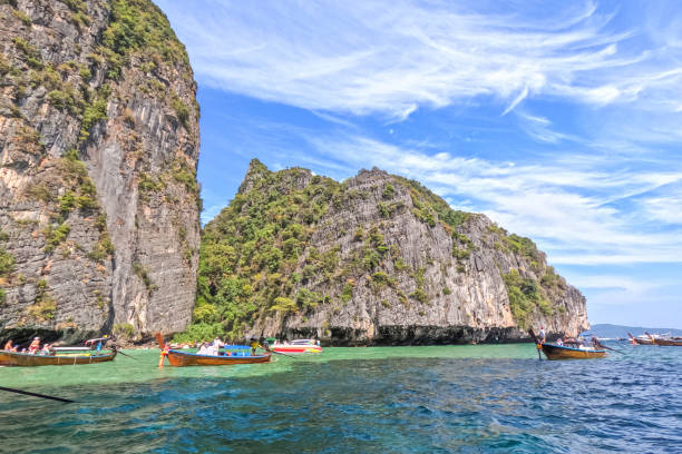 Ko Phi Phi Island in Maya bay in Thailand.