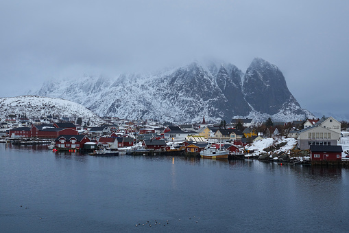 Reine in winter, Lofoten, Norway