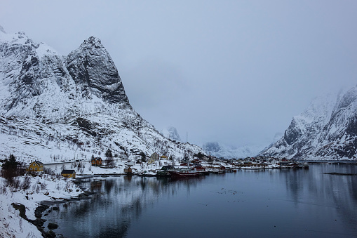 Reine in winter, Lofoten, Norway