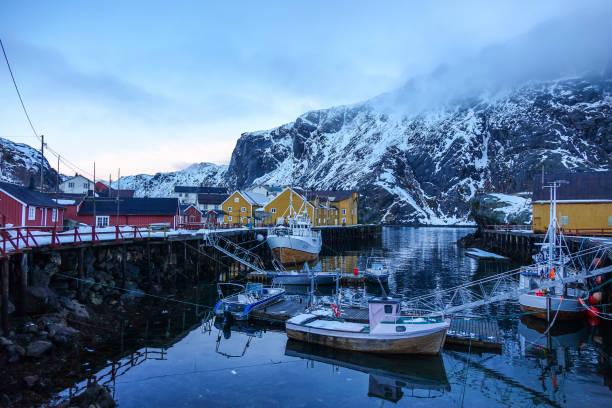 istock Nusfjord in winter, Lofoten, Norway 2135045144