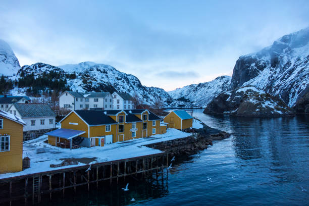 istock Nusfjord in winter, Lofoten, Norway 2135045655