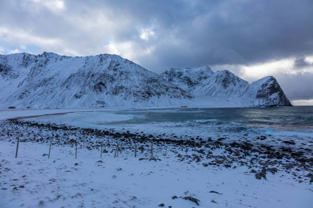 istock Unstad Beach in winter, Lofoten, Norway 2135051667