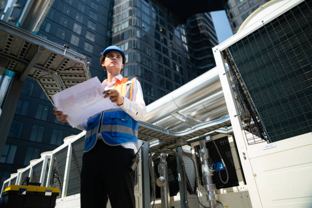 Engineers inspect the completed air conditioning and water systems to continue verifying their functionality.