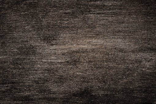 Old gray dark wooden table. Rustic wood plank background, top view