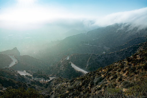 A winding road in the mountain