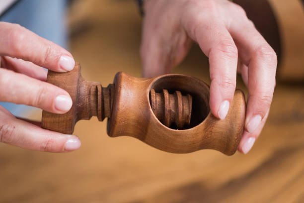 istock Handmade Wooden Wine Opener 2135118799