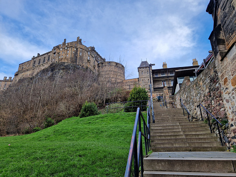 View of Edinburgh Castle in Scotland