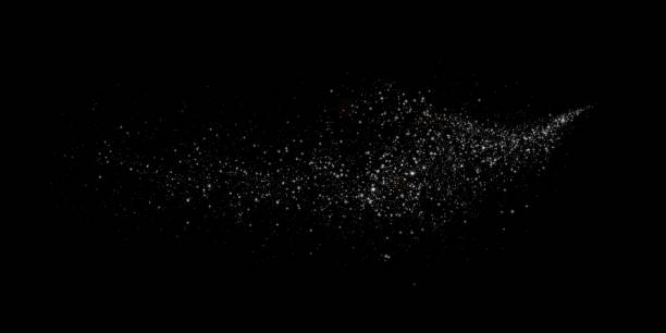 istock Sparks, dust and white stars shine with special light. Vector sparks on transparent dark background. Christmas light effect. Sparkling particles of magic dust. 2135171005