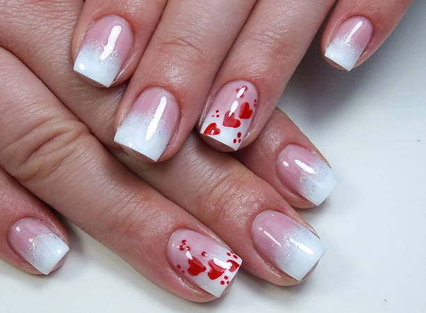 istock Close-up of a professional modern gel manicure 2135281869