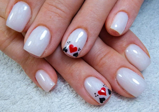 istock Close-up of a professional modern gel manicure 2135282908