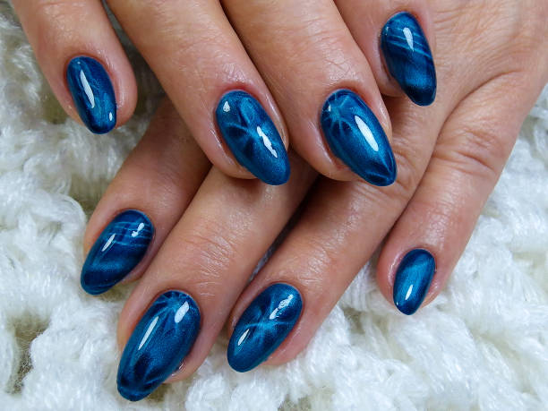 istock Close-up of a professional modern gel manicure 2135283605