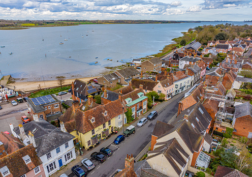 Aerial photo from a drone of Manningtree, Essex, UK. Thought to be the smallest town in England.