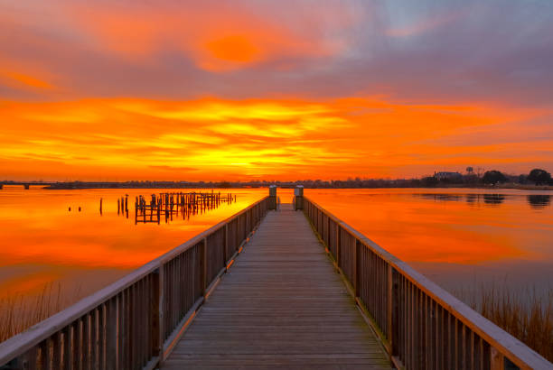 istock Sunrise on the Phoebus Pier 2135294830