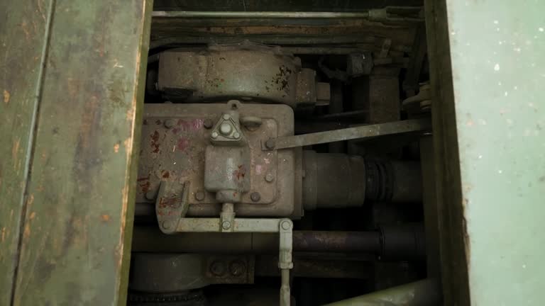 Engine of mid-20th century artillery tractor