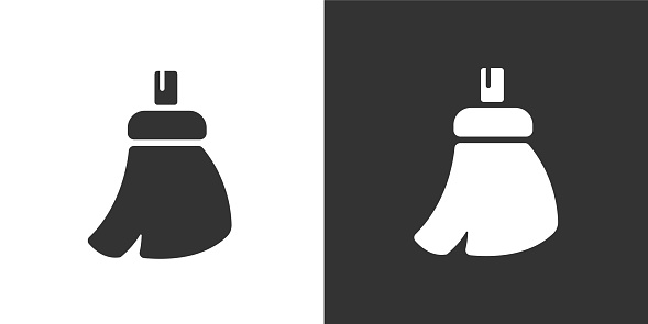 Broom solid icons. Containing data, strategy, planning, research solid icons collection. Vector illustration. For website design, logo, app, template, ui, etc