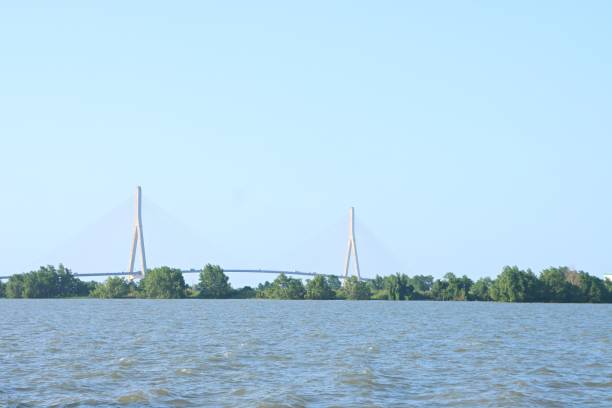 istock The Can Tho Bridge, main span cable-stayed bridge beetween Can Tho city and Vinh Long city,  Mekong Delta Vietnam. 2135385497
