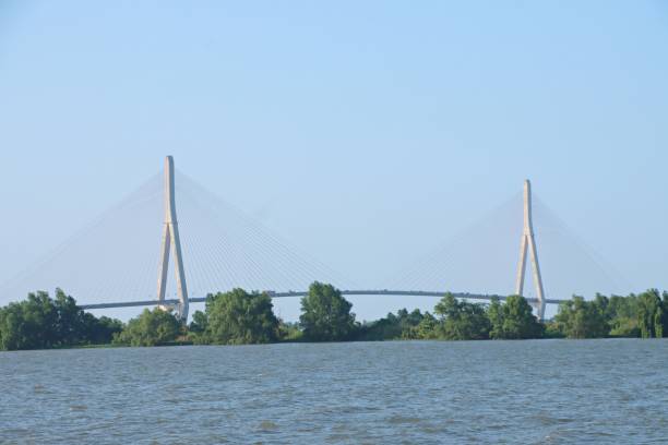 istock The Can Tho Bridge, main span cable-stayed bridge beetween Can Tho city and Vinh Long city,  Mekong Delta Vietnam. 2135385499