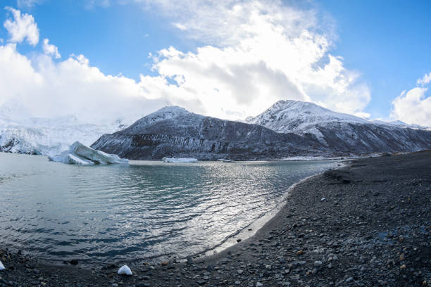 istock Lake and glacier mountain in Tibet, China 2135435809