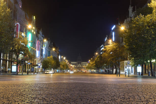 Taked in Wenceslas Square, Prague, Czech Republic