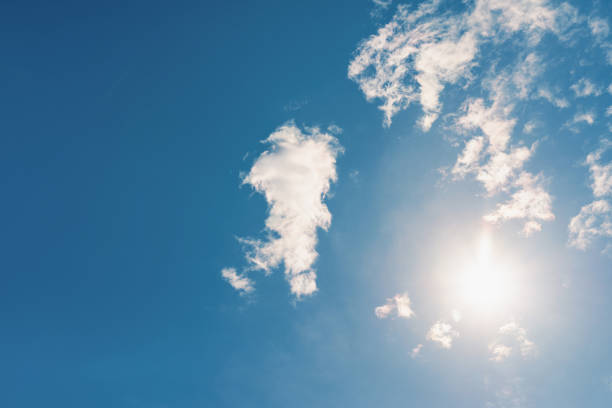 Blue sky,sunlight,sunny weather with cloud beautiful nature abstract background.