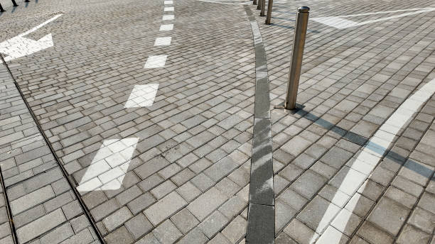 istock The Stone Paved Road in Modern Cities 2135640366