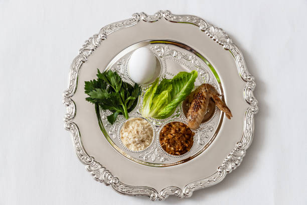 istock Pesah celebration Passover holiday seder. Traditional pesah plate. 2135704583