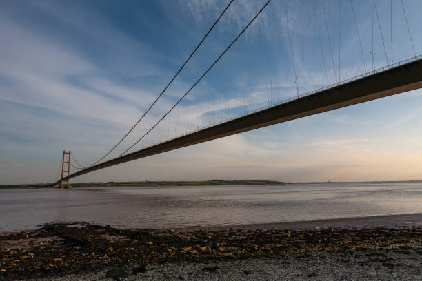 Infrared image of the Humber bridge