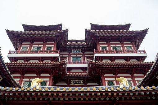 The Buddha Tooth Relic Temple and Museum, a Buddhist temple and museum complex located in the Chinatown district of Singapore