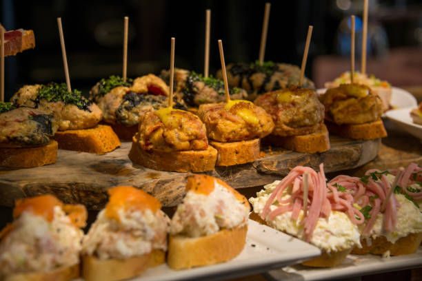 istock Assorted pinchos in a bar in Bilbao 2135808228