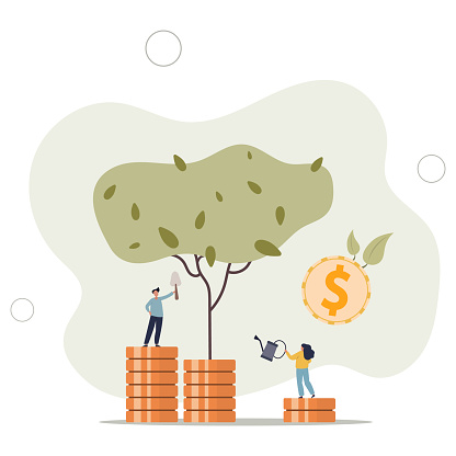 Socially responsible investing for green eco funding .Generative AI.Ethical and nature friendly approach for financial payments, savings or earnings