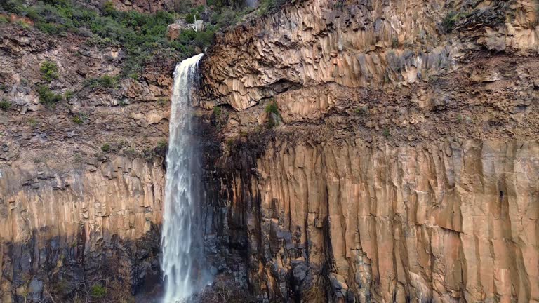 Oak Creek Canyon Spring Flooding in Northern Arizona Video, America, USA.