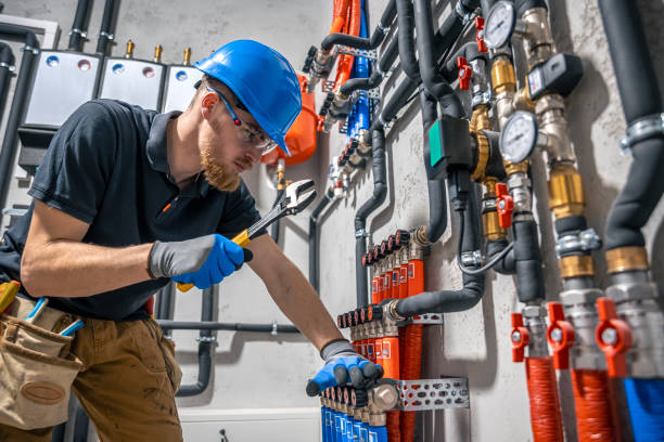 istock The technician checking the heating system in the boiler room. 2135846558