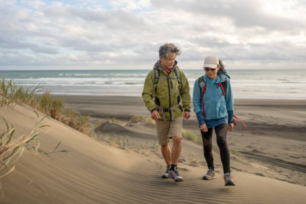 istock Husband and Wife Out for Weekend Hikes 2135911548