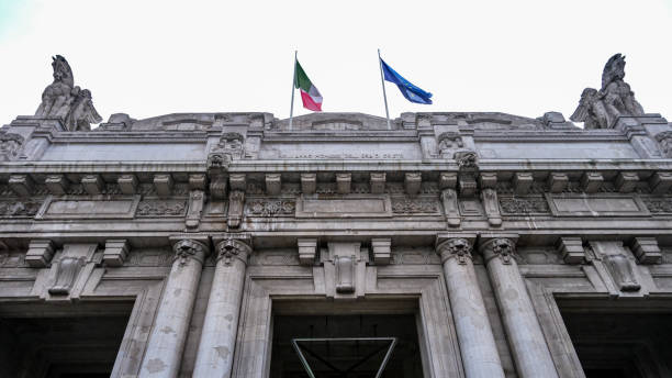istock Scenic view of the Milano main train station. 2135953947