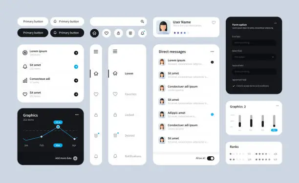 Free facebook timeline ui kit Vector Images & Graphics | FreeImages ...
