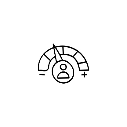 Hand Drawn flat icon for performance