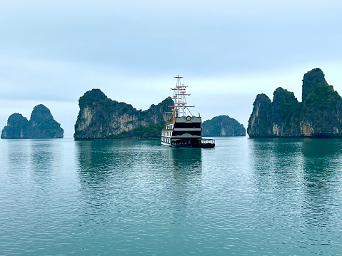 Tourboat in Ha Long Bay, North Vietnam